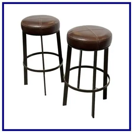 Berman Rosetti Bon Bon Swivel Barstools, Pair