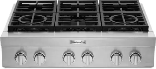 *Open Box* KitchenAid 36” Gas Rangetop – 6 Burners