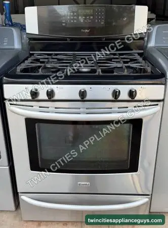 Kenmore 30 Dual-Fuel Range, GAS Top/ELECTRIC Oven — Stainless — $400