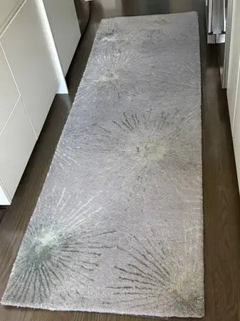 Designer Surya Wool Runner Rug — 2’6” × 8’