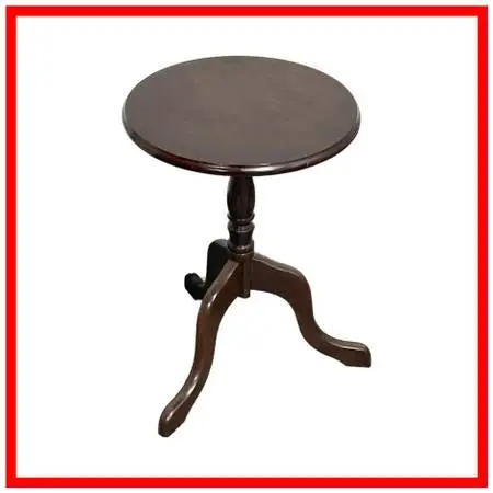 Bombay Company Round Tripod Pedestal Accent Table, Dark