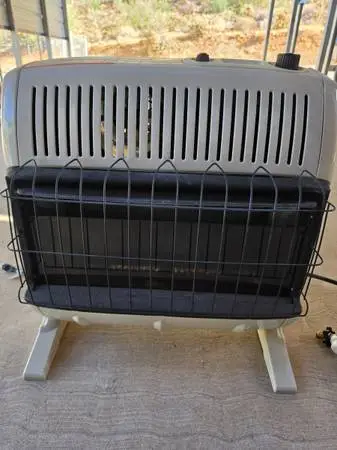 Heater and propane bottles
