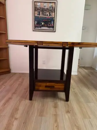 Bistro Table with Built in Lazy Susan
