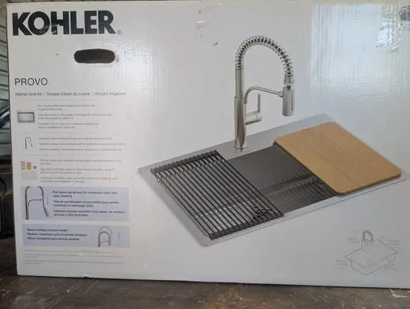 Brand new in the box Kohler kitchen sink