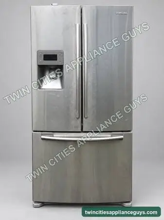 Samsung 26 Cu Ft French-Door Fridge, Ice & Water — Stainless — $450