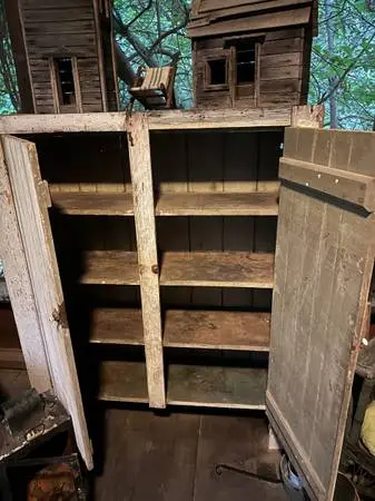 Antique Primitive Wooden Cupboard