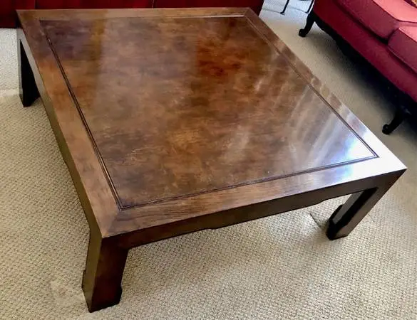 Mid Century Modern Side Milo BAUGHMAN style side & coffee table set -