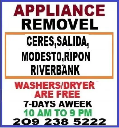 WE TAKE UNWANTED WASHERS AN DRYERS