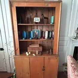 Primitive Wood cabinet cupboard