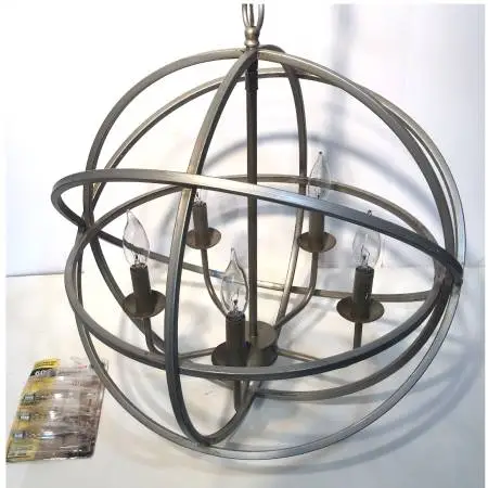 Hanging Modern Round Metal Chandelier Lamp
