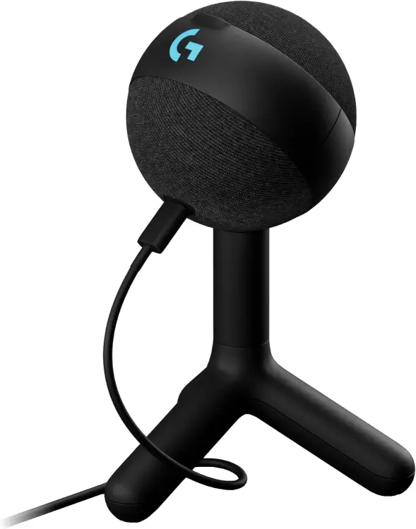 Logitech G Yeti Orb Condenser RGB Gaming Mic with LIGHTSYNC, USB Mic for Streaming, Cardioid for PC/