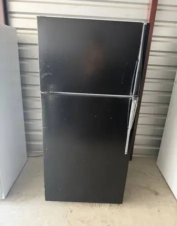 Black Hotpoint Refrigerator And Freezer