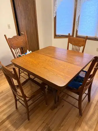 Antique oak dining table