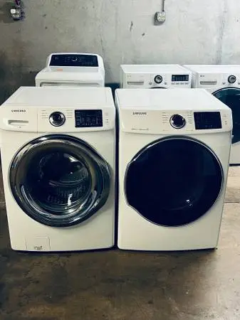 SAMSUNG WASHER AND ELECTRIC DRYER