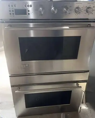 GE Monogram Stainless Steel 30” Inch Wide Double Wall Oven Electric