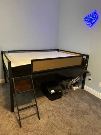 Loft-Style Full/Double Bed with Desk & Storage - Endless Possibilities