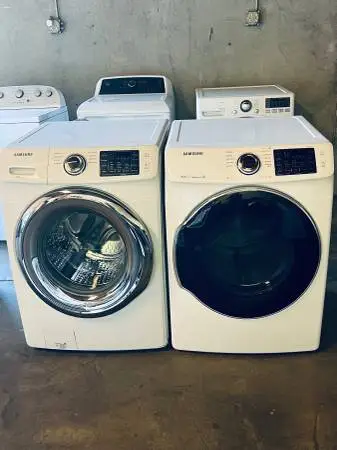 SAMSUNG WASHER AND ELECTRIC DRYER