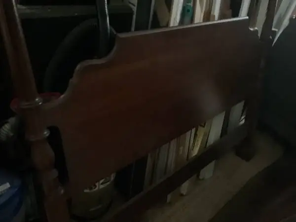 Queen size Cherry poster bed good shape disassembled