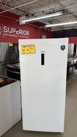 MIDEA UPRIGHT FREEZER NEW OPEN BOX