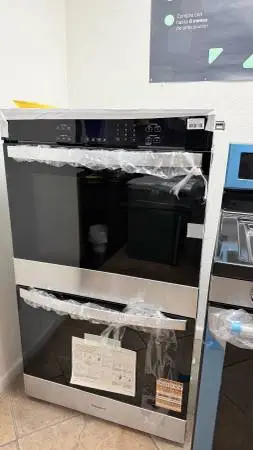 WHIRLPOOL DOUBLE WALL OVEN STAINLESS