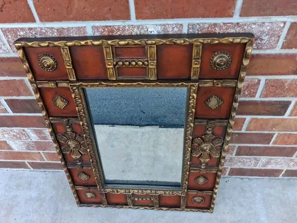 Fine Vintage Reproduction of Italian Palladio  Ornate wall mirror.