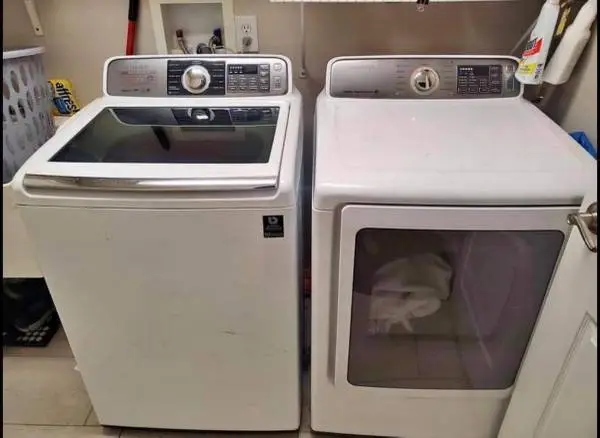 Large Capacity washer and dryer set