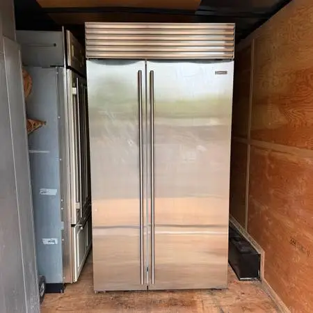 Sub Zero 42” Classic Side by Side Tubular Handle Refrigerator / Freezer