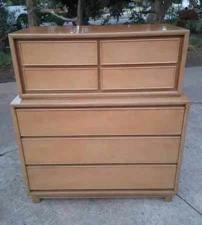 Mid-Century Modern Kroehler Highboy Combo Dresser