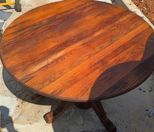 Beautiful sturdy wooden dining room table