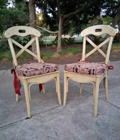 Pottery Barn Aaron Cross Back Dining Chairs