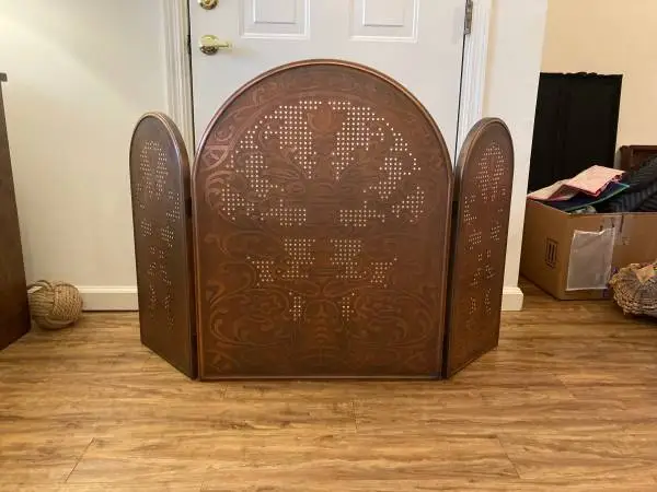 Copper Fireplace Screen
