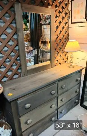 Dresser with mirror