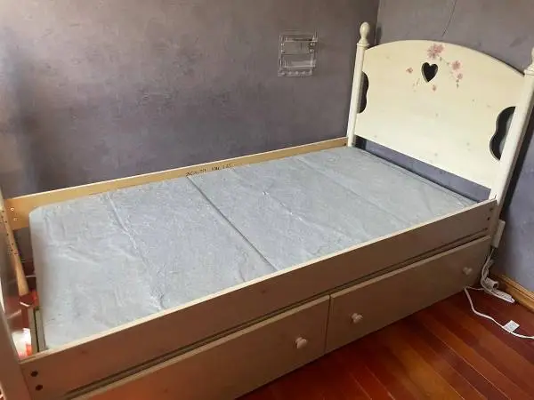 Twin size bed frame with storage for sale