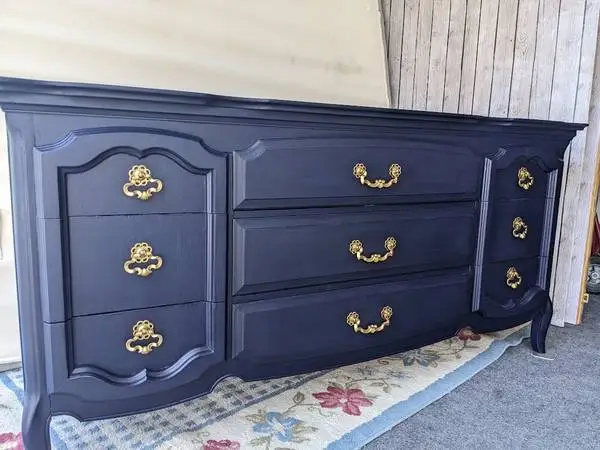 Dresser - Navy Blue - Solid Wood
