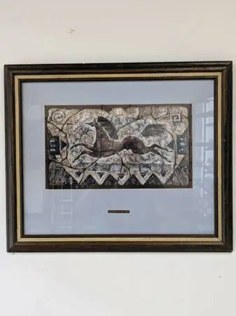 Black Moons Pony Framed Fine Art Print by Cecilia Henle