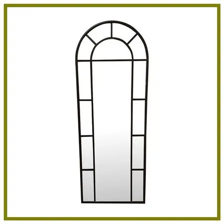 Pottery Barn Distiller Arch Bronze Iron Floor Mirror