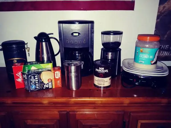 Vintage Gevalia Coffee Maker Carafe Bean Grinder Electric Stove Set