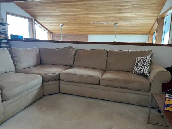 Pottery Barn Pearce Sectional Sofa/Couch With Rolled Arm