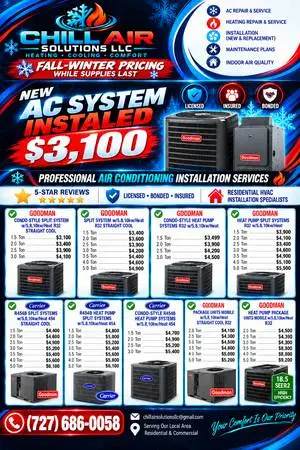 AC REPAIR SERVICE LOW PRICES HVAC AIR CONDITIONER Replace A/C SYSTEM