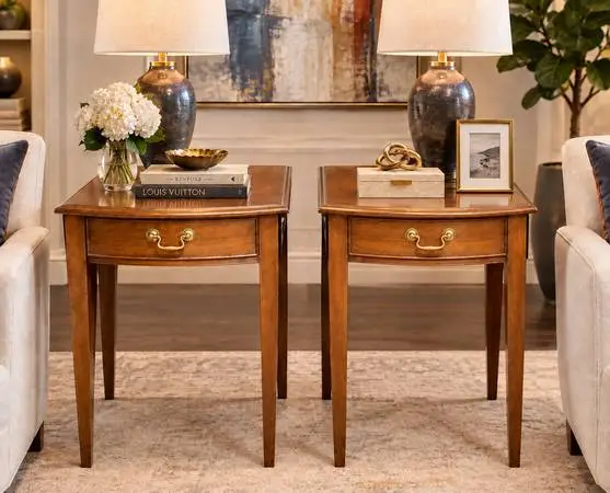 Mid century Tall pair of night stands -(opens up) great find!