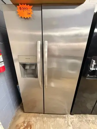 Open Box Gray Frigidaire Refrigerator