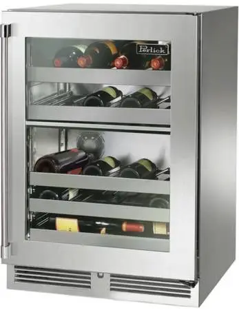 *Open Box* Perlick 24” Dual Zone Wine Cooler – Stainless Steel