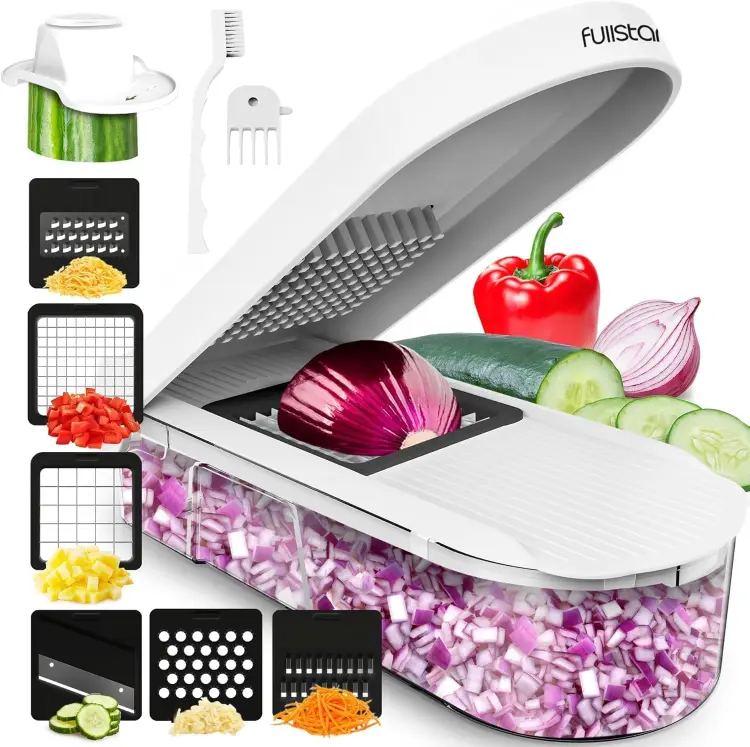 Fullstar Pro Core Vegetable Chopper & Mandoline Slicer, 6-in-1 Kitchen ToolMulti-Blade Veggie Slicer