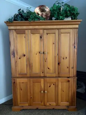 Hooker Pine TV Armoire