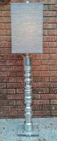 Contemporary Stacked Column Floor/Table Lamp