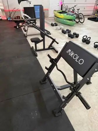 Gym Equipent, TV, Couches, Tables
