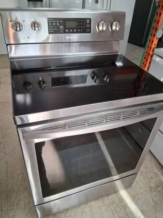 Stainless Steel Oven And Glass Top Range