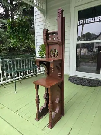 Antique Victorian Walnut Whatnot or Etegere