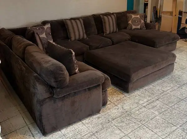 4pc Brown Sectional Couch *delivery available*
