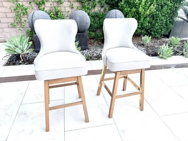 Luxury Pottery Barn Swivel Bar Stools Set of 2